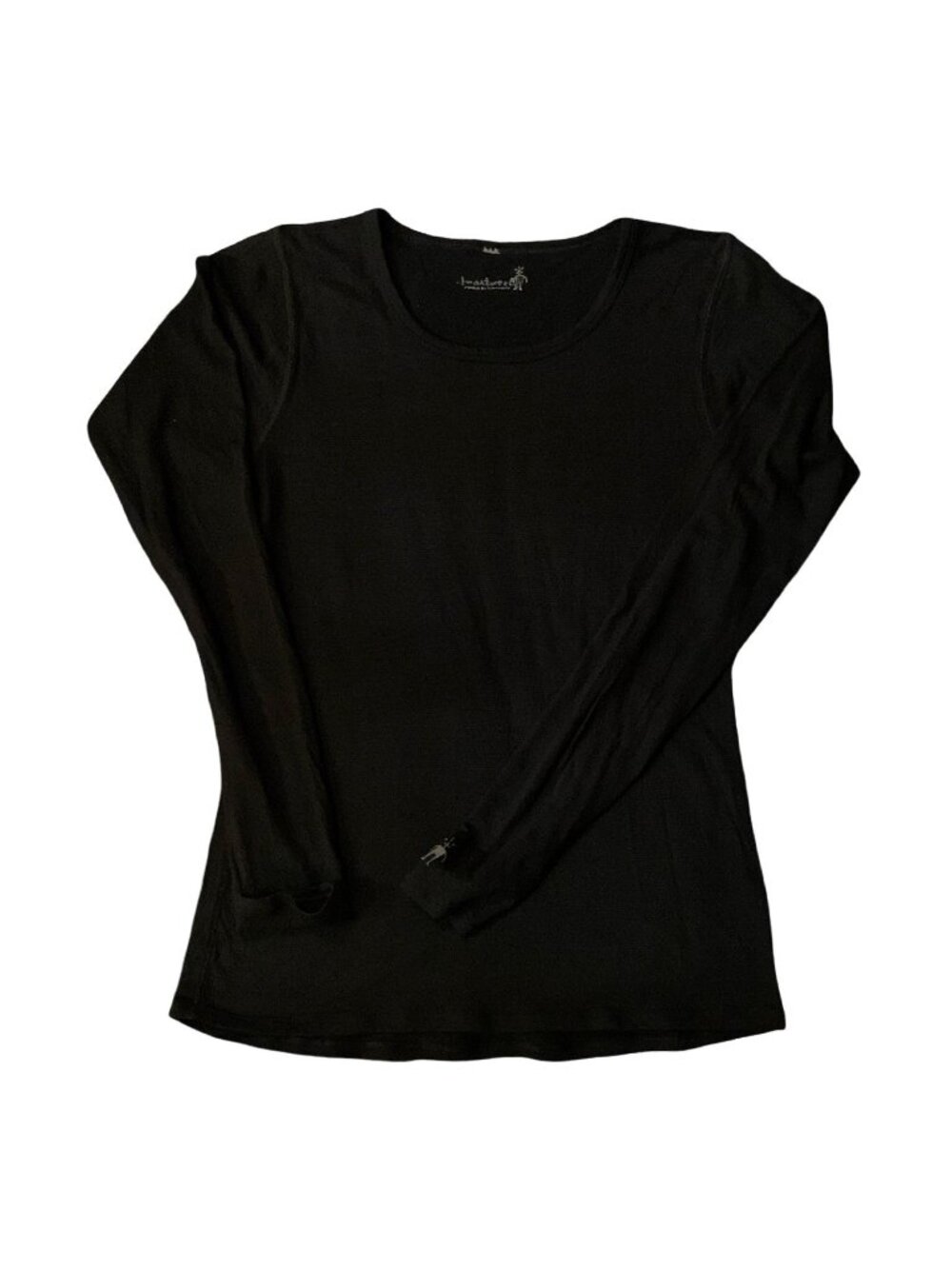 Women’s Smartwool Under Layer Long Sleeve Base Top Black Sz M Thinner Outdoor
